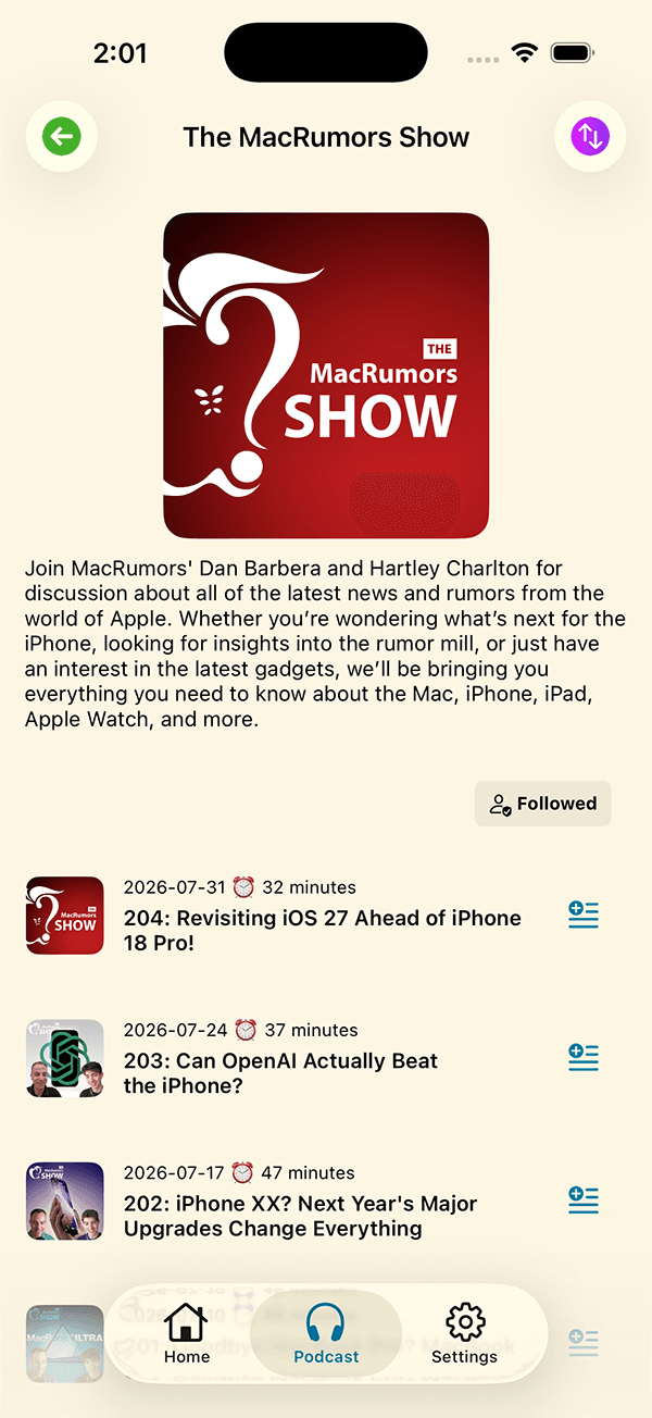 Podcast Show Details